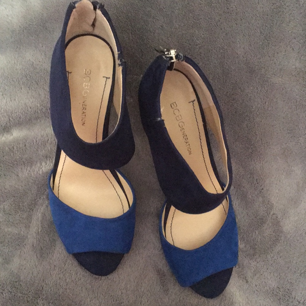 Bcbg generation blue suede pumps - Picture 2 of 6